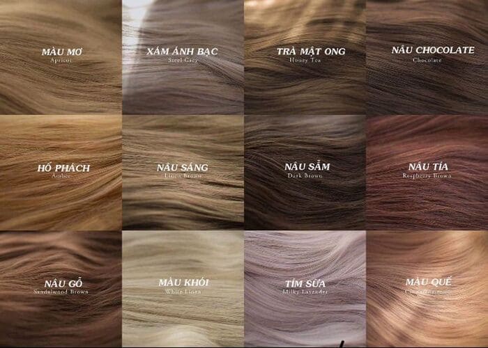 chọn loại màu nhuộm phù hợp với tóc bạc