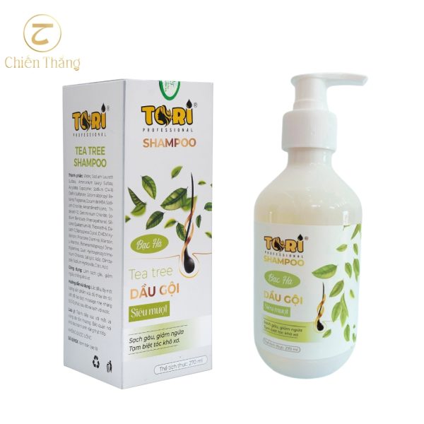 dầu gội sạch gàu giảm ngứa tori hương bạc hà 3