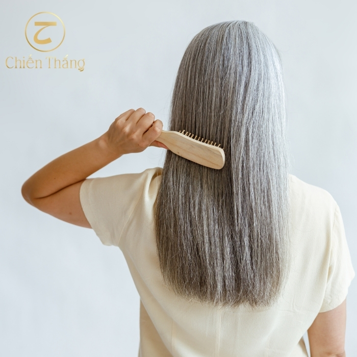 tóc bạc có đen lại được không - 5 cách chăm tóc bạc
