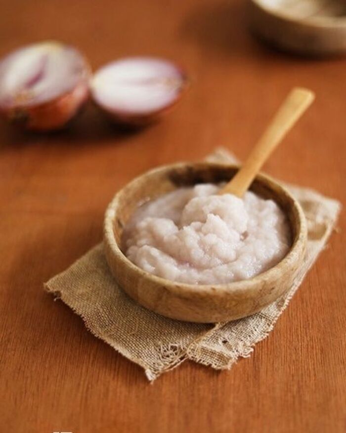 mặt bạ bã hành tây xây nhuyễn không lọc