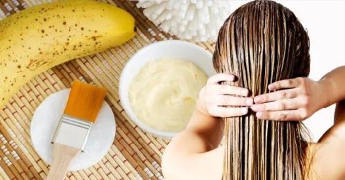 mặt nạ tóc chuối với mật ong