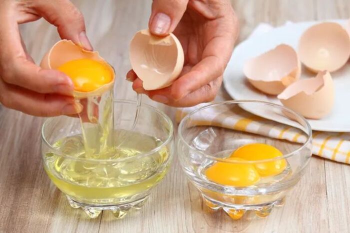 trị gàu bằng dầu oliu với trứng gà