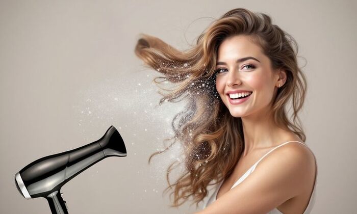 vậy nên để tóc khô tự nhiên hay sấy